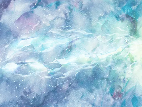 Aqua Nebula Flow